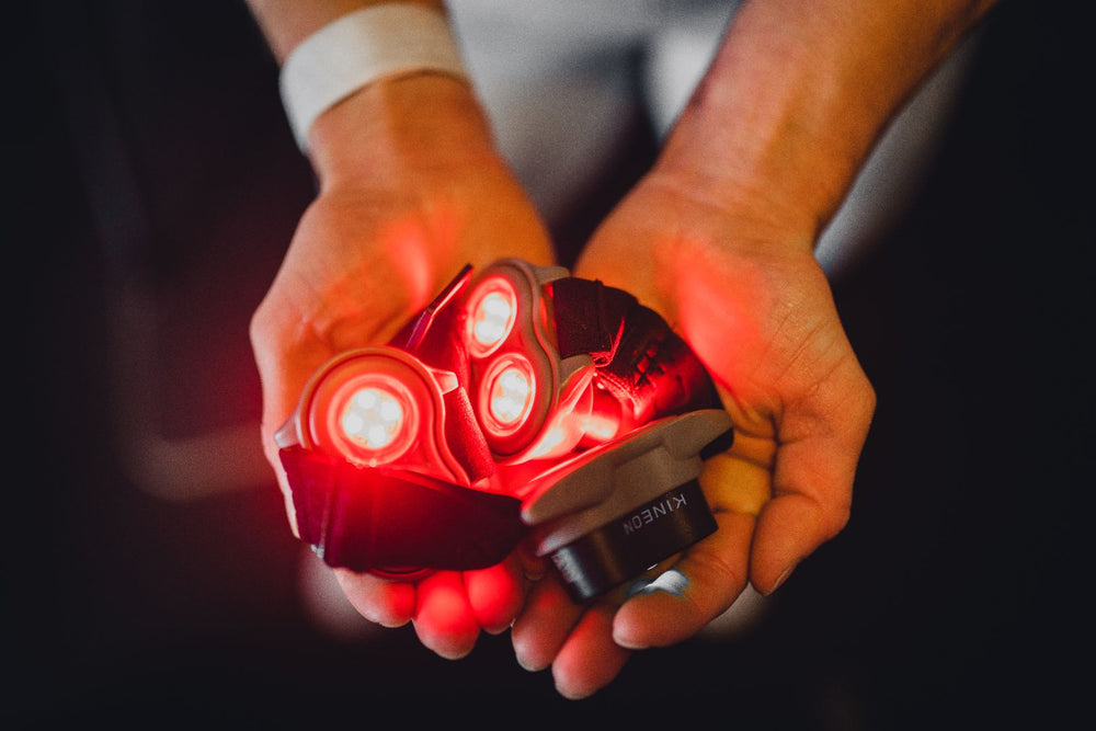 An image of Kineon Move+Pro held by a man.