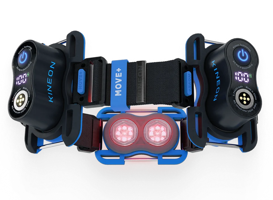 MOVE+ device shown with its strap and modules